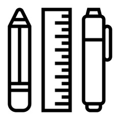 See more icon inspiration related to pen, ruler, pencil, Tools and utensils, donate, educative, supplies, donation, education and stationery on Flaticon.