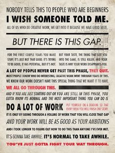 growing + asking the universe » whiteroomevents.com.au #inspirational #quote #ira #glass #poster