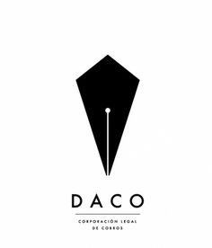 DACO - Corporación Legal de Cobros | Sublima Comunicación #sublima #black #corporate #daco #identity #pen #logo #lawyer #typography