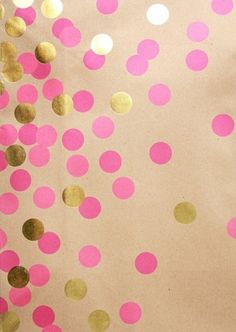 Sara Lindholm #pink #dots #gold