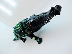Beach Trash Used to Create Life Sized Animal Sculptures | PICDIT #sculpture #animal #color #art