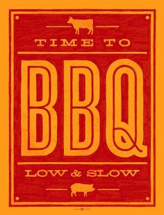 Time to BBQ art print by Bobby Dixon, via Etsy. #bbq