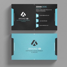Modern business card template Premium Psd. See more inspiration related to Logo, Business card, Business, Abstract, Card, Template, Geometric, Office, Visiting card, Shapes, Presentation, Colorful, Stationery, Elegant, Corporate, Company, Abstract logo, Modern, Corporate identity, Branding, Visit card, Geometric shapes, Identity, Brand, Identity card, Business logo, Company logo, Logo template, Abstract shapes, Elegant logo, Brand identity, Visit and Visiting on Freepik.