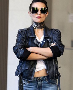 Natalie Portman Vox Lux Celeste Leather Jacket