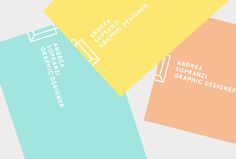 Andrea Sopranzi by Andrea Sopranzi #graphic design #stationary #print #gradient #business card