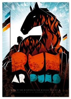 Graphic-ExchanGE - a selection of graphic projects #illustration #horse #poster