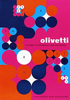Olivetti Poster designed by Anna Monika Jost - 1966