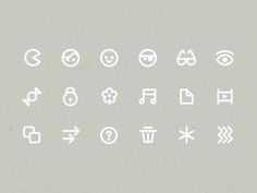 More Icons #pictogram #iconography #icon #sign #glyph #iconic #picto #symbol #emblem