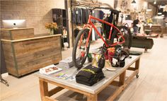 Handsome Cycles / Retail Store in Minneapolis by Marina Groh #bicycle #knock #in #groh #store #bicycles #inc #marina #bike #retail #minneapolis #fixture #table #cool