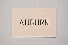 Auburn - Workshop Graphic Design & Print - Leeds, West Yorkshire #fashion #card #business #typography