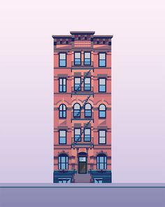 Illustration Prints—East Village Buildings - Nathan Manire — Portfolio #illustration #building