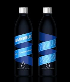 Bottlebig #creative #wrap #blue #label
