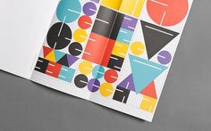 Designinstituttet on the Behance Network #minimalistic #design #graphic #geometric #colors #brochure