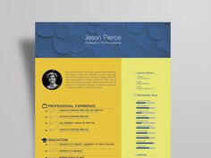 Free Art Director Resume Template with Stylish Design