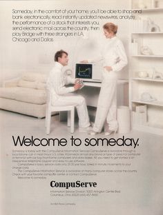 Compuserve Ad, 1982 #computer #white #advertisement #compuserve #ad #80s #1982 #magazine