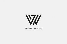 Jedyne WyjÅ›cie on the Behance Network #logo #minimal #typography