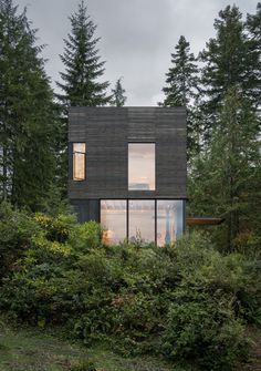 Little House Wrapped in Blackened Timber