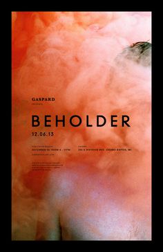 BEHOLDER #gallery #modern #exhibition #poster #promotion #din