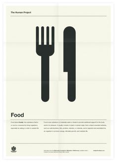 The Human Project (Food) Poster #inspiration #creative #design #graphic #grid #system #poster #typography