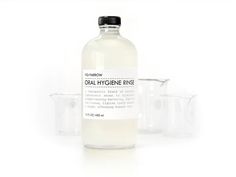 ORAL HYGIENE RINSE in glass apothecary bottle 16 by FIGandYARROW #white #packaging #space #simple #minimalist