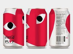 Léa et Irina » COCA-COLA X PLAY COMME DES GARÇONS #packaging #drink #branding