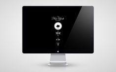 Stefan Trifan / The Weather #white #weather #screensaver #design #black #minimal #and #mac