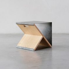 Steel stool | Minimalissimo #steel #wood #minimal #stool