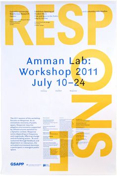 Studio X Amman Workshop Poster