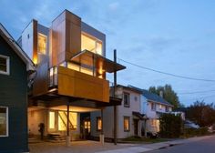 WANKEN - The Blog of Shelby White » Front to Back Residence #steel #house #wood #architecture #residence