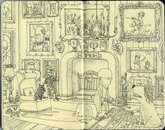 Moleskine Sketches by Mattias Adolfsson | Best Bookmarks #moleskine #sketch
