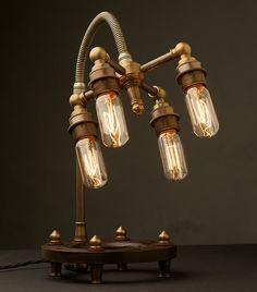 Edison Light Globes lamps #steampunk #lamps