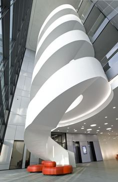 CJWHO ™ (KSP Jürgen Engel Architekten | S. Oliver Neubau...) #staircase #white #design #interiors #germany #architecture