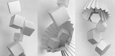 Being (+ Moving Image) Alice Critchley #design #shapes #alicecritchley #art #paper #3d