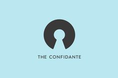 Logo designed by Re for executive coaching and mentoring service The Confidante #confidential #space #key #logo #negaive #lock