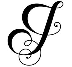 J cursive #capitals #typography