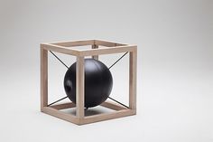 Designed by Juan Soriano Blanco and Giorgio Bonaguro, the Vitruvio speakers exhibit simple geometry evocative of Leonardo Da Vinci's drawi #speaker #design #home #italian #system #sound #industrial #desk #accessory #table #italy