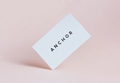 Anchor Agency Identity on Behance #card #print #minimal #business