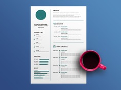 Free White Simple Resume Template
