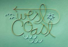 Coasting — Friends of Type #lettering #handmade #typography