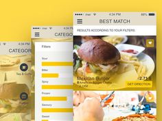 Free Restaurant Finder App UI for iOS (PSD)