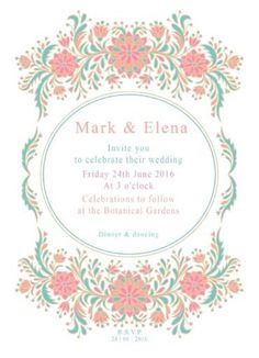 Floral - Wedding Invitations #paperlust #weddinginvitation #weddinginspiration #invitation #cards #floral #print #paper #digitalcards