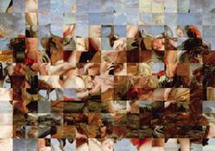 Rashid Rana at Lisson Gallery Milan | Livin Cool #squares #photo #classic #design #grid #manipulation #painting #collage