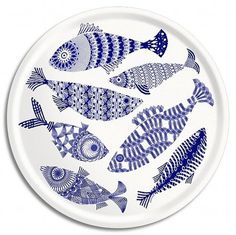 Design*Sponge » Blog Archive » ary trays (hello, summer) #plate #print #fish #tray
