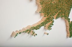 United States Map Made from Thousands of Wood Matches by Claire Fontaine #sculpture #matchsticks #art