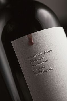 It's like the wine is supposed to drip onto the label.... #packaging #design #wine