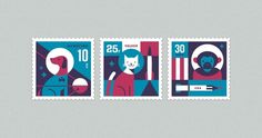 Eric R. Mortensen #illustration #stamps #icons