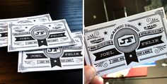 JF Business Cards - Business Cards - Creattica #joel #business #letterpress #felix #cards