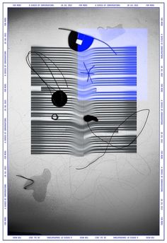 For Miro on the Behance Network #lines #rgb #event #black #cardoso #poster #art #warp #blue #tuscani #collage #miro #fine