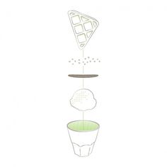 Sarah Armstrong // Visual Specialist #portola #diagram #cream #waffle #anatomy #espresso #illustration #coffee #ice