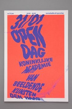 ANTHRKND (Open Day II) #ink #fluoro #distorted #poster #type #scan